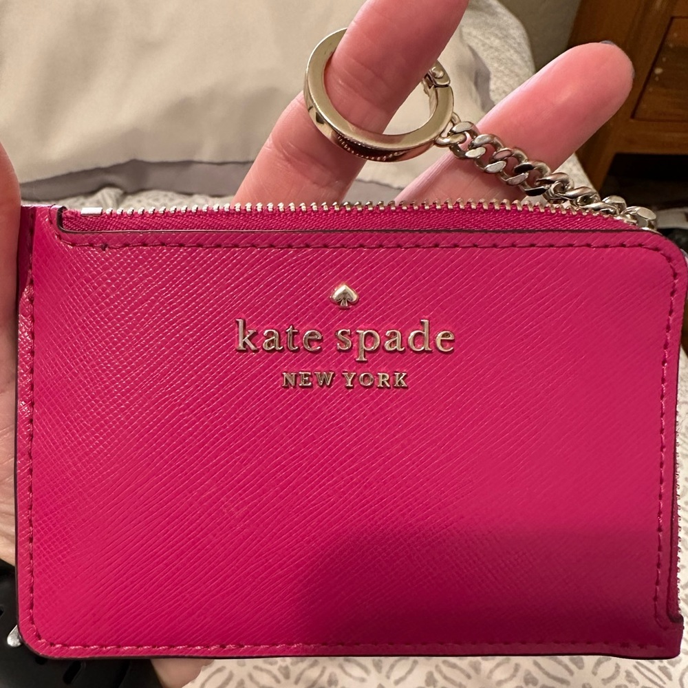 Kate Spade zip ID card holder/key chain.